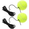 ULTECHNOVO Pallina da Tennis Miglioramento delle Abilità e Tempi di Reazione con Corda Elastica per Allenamento 2 Pezzi in Fibra Chimica Resistente per Esercizi Singoli