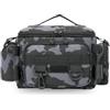 Chingcoo Borsa da pesca mimetica, zaino da pesca con cinghia per canna da pesca, 40 x 15 x 20 cm