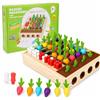 AEYAKA Gioco Strategico in Legno con Codice Colori Memoria Carota per 2 Giocatori