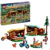 LEGO Friends Cabine Relax al Campo Avventure, Giochi Educativi per Bambine e Bambini da 7 Anni, Campeggio Giocattolo da Costruire con 3 Personaggi, 2 Mountain Bike e una Volpe, Idee Regalo 42624