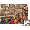 DAFUfbw India Street Jigsaw Puzzle 1000 Pieces Recyclable Material Bustling Market Puzzles per Adults Divertente Present & Activity per Home Ottimo Gift Idea per Men 52x38cm/1000pcs