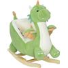 AIYAPLAY Qaba Cavallo a dondolo bambini cintura sicurezza 18-36m Verde