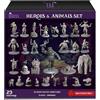Wildspire Heroes, Compagni Animali NPC e Re Troll per DND Miniature 28mm-32mm - Figure Fantasy Non Verniciate per Dungeons and Dragons, D&D, Pathfinder