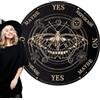 Generic Pendolo da tavola spirituale, radiestesia da tavola a pendolo | Piastra per prendere decisioni, tavole in legno con messaggi decorativi | Gioco da tavolo Ouija, tavolo a pendolo indovinato