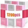 ZUZGO 1200 Pezzi Pads Unghie per Sgrassare Pad Unghie Gel