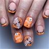 Evadollina Halloween Nägel, 24 Stück Kürbis Press on Nails, Halloween Nails, Nägel Zum Aufkleben, Kunstnägel zum Aufkleben (Tipo A)