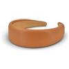styleBREAKER Cerchietto imbottito donna in similpelle,Cognac