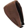 axy Cerchietto largo per capelli con flanella leggera, splendida fascia per capelli da donna, HR10A (marrone, extra larga)