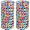 JessLab Elastici per Capelli, 20Pcs Fascette per Capelli, Cordless Telefono Senza Piega Danni, Bracciale Spirale Plastica Bobina Supporti per Coda di Cavallo, Fascia per Ragazze/Donna Regalo