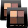 Max Factor Colour X-Pert Soft Touch Palette da 4 Ombretti Altamente Pigmentati Diverse Tonalità Colore 003 Hazy Sands - 2 Cosmetici