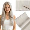 Hetto Extension Capelli Veri Tessitura Butterfly 45cm 50g Biondo Cenere