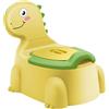 Glenmore Vasino Per Bambini Bambino Bimbi Vasetto Water WC Portatile Bambina Bimbo Dinosauri Gabinetto Pipi Vasini Sedile Coperchio Vater Viaggio Baby Bambine Toilette Poltroncina Piccolo Sedia Bimba Giallo
