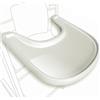 Babarta Tavolo per seggiolone compatibile con sedia Stokke Tripp Trapp con potente superficie di aspirazione liscia, design ergonomico curvo, lucido lattiginoso - senza BPA, facile da montare