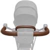 PROTEC TIF | Fodere in ecopelle compatibile con il manubrio di Cybex Mios, marrone scuro