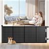 Wodondog Griglia di protezione per scale, allungabile, 500 cm Porta retrattile e cancelletto per bambini e animali domestici, utilizzabile con una sola mano, per scale, porte, interni ed esterni
