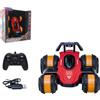 Lexibook, Crosslander, Auto RC Hover 360°, Rosso/Nero, RC47LXB | Auto RC ricaricabile con modalità hover, luci LED, guida fuoristrada e controllo remoto 2.4 GHz stabile