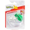 Pokémon PKW4605 - Clip and Go Poké Ball - Slitta e palla degli amici, Poké Ball ufficiale con figura mobile da 5 cm