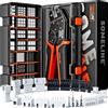 SOMELINE Set di Pinza Crimpatrice Connettore,21 Tipi[0,05-0,5 mm²] Set Connettori da 2,5mm-2,54mm, Attrezzo Crimpare, Pinza Capicorda, per Connettori Molex,Connettori JST-XH, Connettori