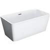 Vente-unique - Vasca da bagno freestanding 1 posto Spicara - acrilico - bianco