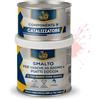 BRICOSALVAJE Vernice poliuretanica per vasche da bagno e piatti doccia | 750 ml (600+150 ml) | Finitura ceramica satinata | Due componenti | Impermeabile e resistente (Quarzo Rosa)