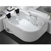 Vente-unique RAFINA - Vasca da bagno a 2 posti, 385 l, 181 x 121 x 65 cm, angolo sinistro, confezione singola