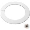Flewdart Fledart 2pcs rosetta per tubo stufa 120mm, rosetta copritubo camino acciaio inox 120 mm, dimensioni 125 x 175 x 5mm Resistente al calore per tubo camino (120mm 2pcs)
