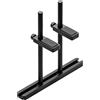 Behogan GBS2 Supporto per scheda grafica: regolabile in altezza, 120 mm, supporto per scheda grafica GPU in alluminio, supporto stabile, supporto per schede grafiche a doppia asta nera per ventola del