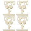 EMSea 4 Pezzi Di Fermo Per Porta In Plastica Beige 35x14 Mm Per Armadietti Roulotte Camper Barche Fermaporta Accessori Con Tenuta Forte (tipo D)