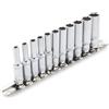 DAKCOS Set di chiavi a bussola metriche da 0,6 cm, 11 pezzi, 4-13 mm, set di chiavi a bussola lunghe esagonali