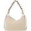 Coccinelle Pelle borsa a tracolla Boheme Grana Double Shoulder Bag Sandshell/Seagrass beige