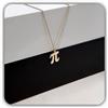 Handmade Argento sterling 925 Pi Collana matematica pendente appassionato gioiello delicato geometrico per il compleanno