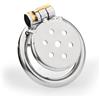 MKGMYGZ Flat Chastity Cage Small Chastity Cage Uomo Sissy Cintura Di Castità Maschile Metallo Cock Cage Erotitici Sexy Per Coppie (50MM,L)