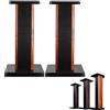 qodxcrfv Supporto Altoparlanti Hi-Fi 50cm - Struttura in Legno Massiccio per Casse da Pavimento, Design Stabile con Fascette Cavi Inclusi