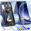ARSSLY Display LCD per Samsung S20 Plus Schermo di Ricambio per Galaxy S20+ SM-G985 SM-G985F SM-G985F/DS LCD Display Digitalizer Touchscreen Assemblea con Strumenti (Nero con Telaio, senza impronta)