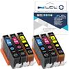 LCL Cartucce d'inchiostro Compatibile CLI-526 CLI-526C CLI-526M CLI-526Y | Sostituzione per PIXMA IP4850 IP4950 IX6550 MG5150 MG5220 MG5250 MG5350 MG6150 MG6250 MG8150 MG8200 (2Ciano 2Magenta 2Giallo)