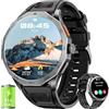 Mingtawn Orologio Militare Uomo 1.85 HD 710mAh IP68 Impermeabile Smartwatch Uomo con Chiamate Bluetooth Smart Watch con Sonno/Cardiofrequenzimetro Orologio Smartwatch Compatibile iOS Android, Nero