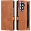 VISOUL Samsung Z Fold 7 Custodia a portafoglio con Slot per S-Pen, Custodia a Libro in Vera Pelle con Slot per Carte per Galaxy Z Fold 8 Ultra (Giallo, per Galaxy Z Fold 8 Ultra)