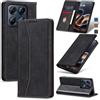 Jasonyu Cover per Motorola Edge 70 Pro, Portafoglio PU Pelle, Nero