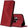 ZONNAVI Cover per Samsung Galaxy S8, Flip Custodia Pelle PU con [Slot Cart] [Supporto Stand] [Magnetica], Cover a Libro Portafoglio per Samsung Galaxy S8 (Rosso)