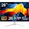 Gawfolk Monitor per computer da 28 pollici UHD 4K, schermo IPS Ultra HD (3840×2560p)