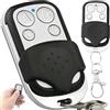 Retoo Telecomando Universale 433 MHz, 4 Canali Programmabili, Codice Fisso, Batteria Inclusa, Copia e Ripristina, Compatto, Tasti Protetti, Per Cancelli, Garage, Allarmi, Auto