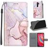 TOMYOU Cover per Xiaomi Redmi Note 8 Pro, Modello rosa | Antiurto Protettiva Portafoglio, Slot per Schede, Magnetica, Custodia in Pelle PU, Libro Flip,Funzione Stand