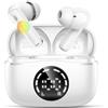 chalvh Cuffie Bluetooth 5.4, Auricolari Bluetooth Stereo HiFi Con 4 ENC Microfoni Anti-Rumore, 50 Ore Cuffie in Ear, Impermeabili IP7 Cuffie Senza Fili, LED-Display, Cuffie in Ear Ricarica Rapida USB-C.