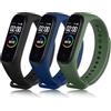 Tobfit 3 Pezzi Cinturino per Xiaomi Mi Band 4/ Mi Band 3, Cinturino Silicone di Morbido Traspirante di Colorati per Mi Band 4/3 (BPACK)