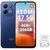 XIAOMI REDMI 17 5G Smartphone 4G+256GB,Helio G91-Ultra processore,display da 6,9 120Hz,Batteria da 7500mAh,Doppia fotocamera posteriore 50MP,Blu,incluso cuffie smart incluse Bianco
