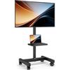 AX WABER Supporto TV mobile da pavimento per TV LCD/LED/Curvo da 19 a 50 pollici