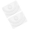 PATIKIL 3pz/2 Set Arrotondati Curvi Bordi Mouse Piedi Pattini 0.8mm Bianco