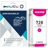 LCL Cartucce d'inchiostro Compatibile 728 F9J66A 130ML High Yield（Magenta） | Sostituzione per HP DesignJet T730 36-in Printer DesignJet T830 24-in MFP DesignJet T830 36-in MFP