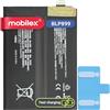 MOBILEX® Batteria BLP899 per OnePlus 10 Pro 5G, ricarica rapida 80 W, 5000 mAh, OEM, ricambio interno con adesivo, capacità originale