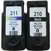 LEBOK Cartucce d'inchiostro per Canon PG-210 CL-211, capacità standard MX320, MP240, iP2702, nero, tricolore
